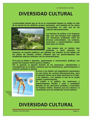 la diversidad cultural