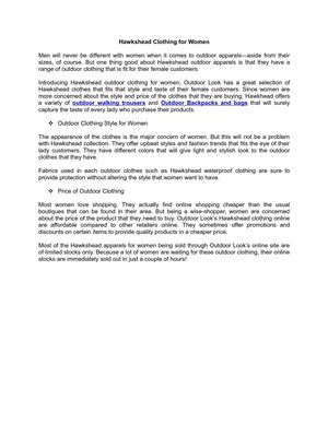 Hawkshead Clothing for Women 