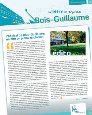 La lettre de l'hôpital de Bois-Guillaume n°9 - CHU de Rouen