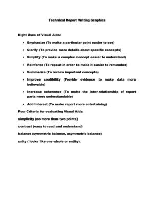 Technical Report Writing Graphics 2012