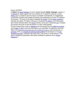 Ensayo de futbol