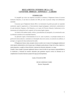 REGLAMENTO INTERNO DE LA IE