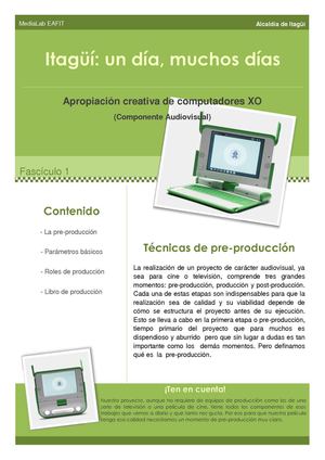 Guía 1: pre-producción audiovisual