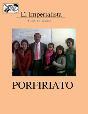PERIÓDICO SOBRE EL PORFIRIATO