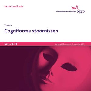 Nieuwsbrief 64 - september 2012 - Cogniforme stoornissen