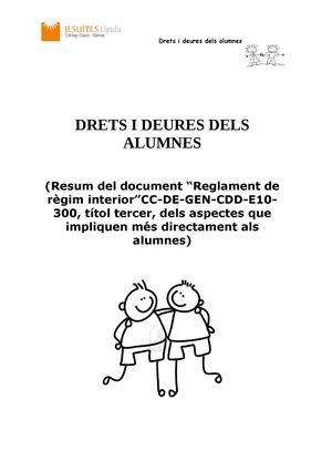 Drets i deures alumnes 4t