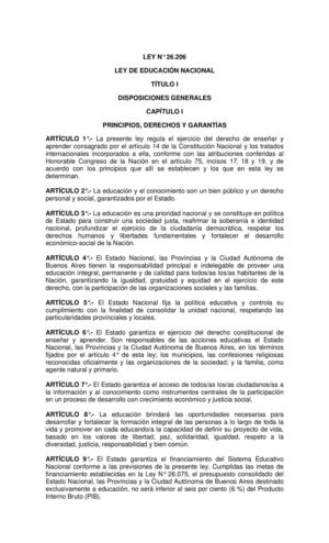 Ley 26206