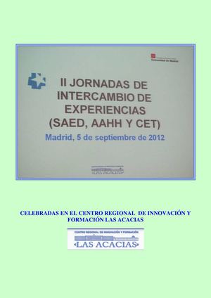 II Jornadas de Intercambio de Experiencias