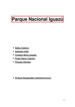 Parque Nacional Iguazú