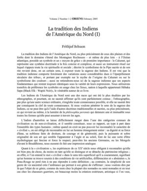 Tradition des Indiens d'Amérique du Nord - Frithjof Schuon