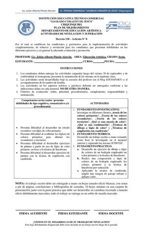 Nivelación 6° Artes