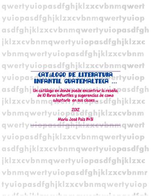 catálogo de literatura infantil Guatemalteca ...