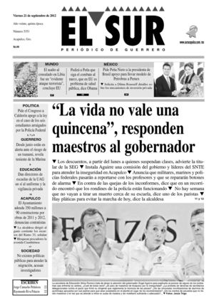 El Sur 21 de septiembre de 2012