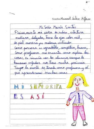 Mi señorita Mª Santos es así...