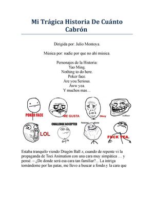 Mi Historia De Memes... ¿Cual Es La Tuya?