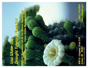 Low Water Use Drought Tolerant Plant List - Tucson, Arizona