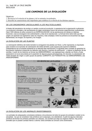 Los cxaminos de la evolucion