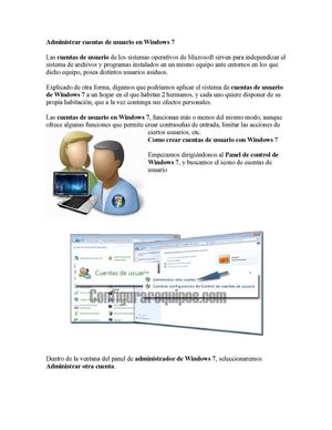 ADMINISTRAR CUENTAS DE USUARIO EN WINDOWS 7