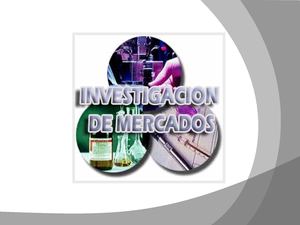 investigación de mercados
