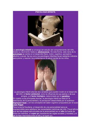PSICOLOGIA INFANTIL 
