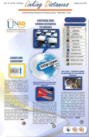 Media Scientific and Cultural "Linking Distances" - UNAD South Zone - July 2012