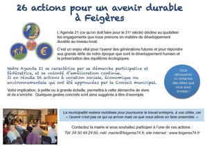 Agenda 21 de la commune de Feigères