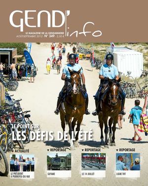 Gendarmerie nationale : Gend'Info 349 Aout/Septembre 2012