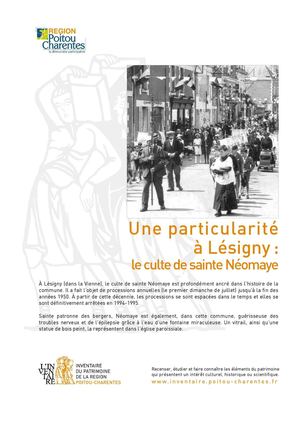 Une particularité à Lésigny : le culte de sainte Néomaye