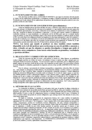 FOTOCOPIABLE 2º ESO CURSO 2013-2014