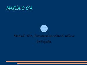 Relieve de España  por María 6º A