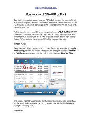 How to convert PDF to BMP on Mac