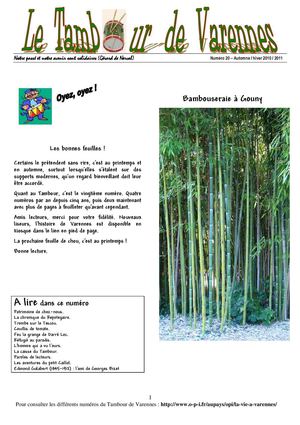 Le Tambour de Varennes N° 20