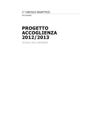 progetto accoglienza 2012_2013infanzia