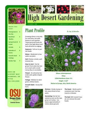 February - March 2009 High Desert Gardening Magazine