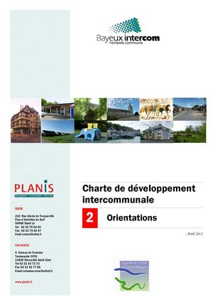 charte de developpement Bayeux Intercom ORIENTATIONS