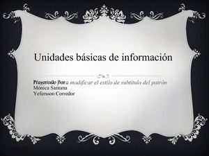 Unidades Basicas De Información 
