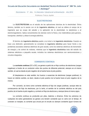 CORRIENTE CONTINUA - CORRIENTE ALTERNA - CORRIENTE PULSATORIA