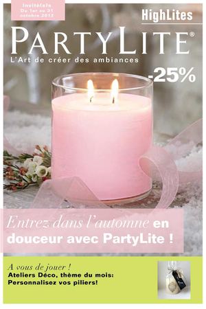 PARTYLITE***OCTOBRE***INVITES