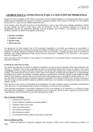 Estrategias para resolver problemas