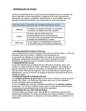 estabilzacion de suelos