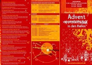 Flyer Advent in den Höfen 2012