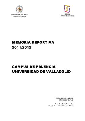 Memoria Anual Deportiva SDVa