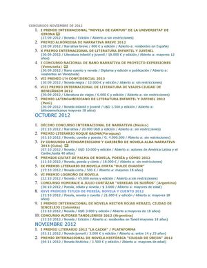 premios de  poesia mundial