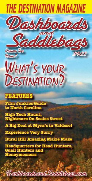 Dashboards and Saddlebags "The Destination Magazine" October 2012