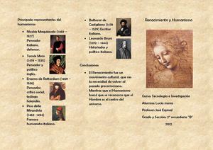 Humanismo y renacimiento