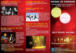 Programmation Culturelle de Nissan Lez Ensérune Saison 2012-2013