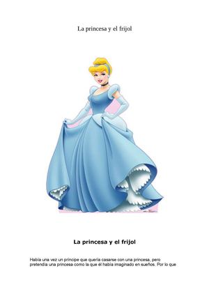cuento la princesa y el frijol