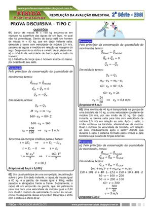 RESOLUÇÃO - Prova_DISCURSIVA TIPO C - 2 série - 2 bimestre