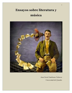 Ensayos sobre literatura y música