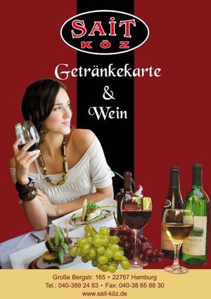 Sait Köz Getränkekarte
